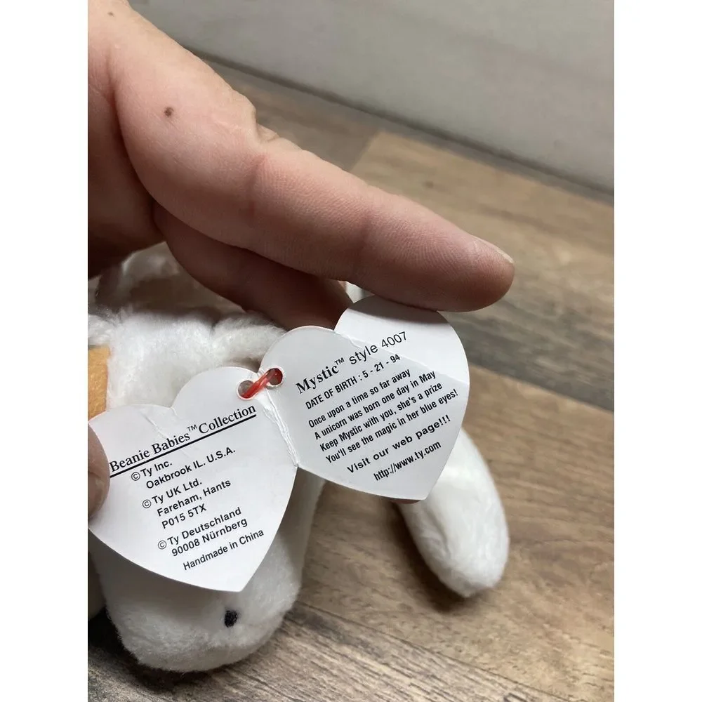 Ty Beanie Baby‎ Mystic the Unicorn style 4007 DOB 5-21-94